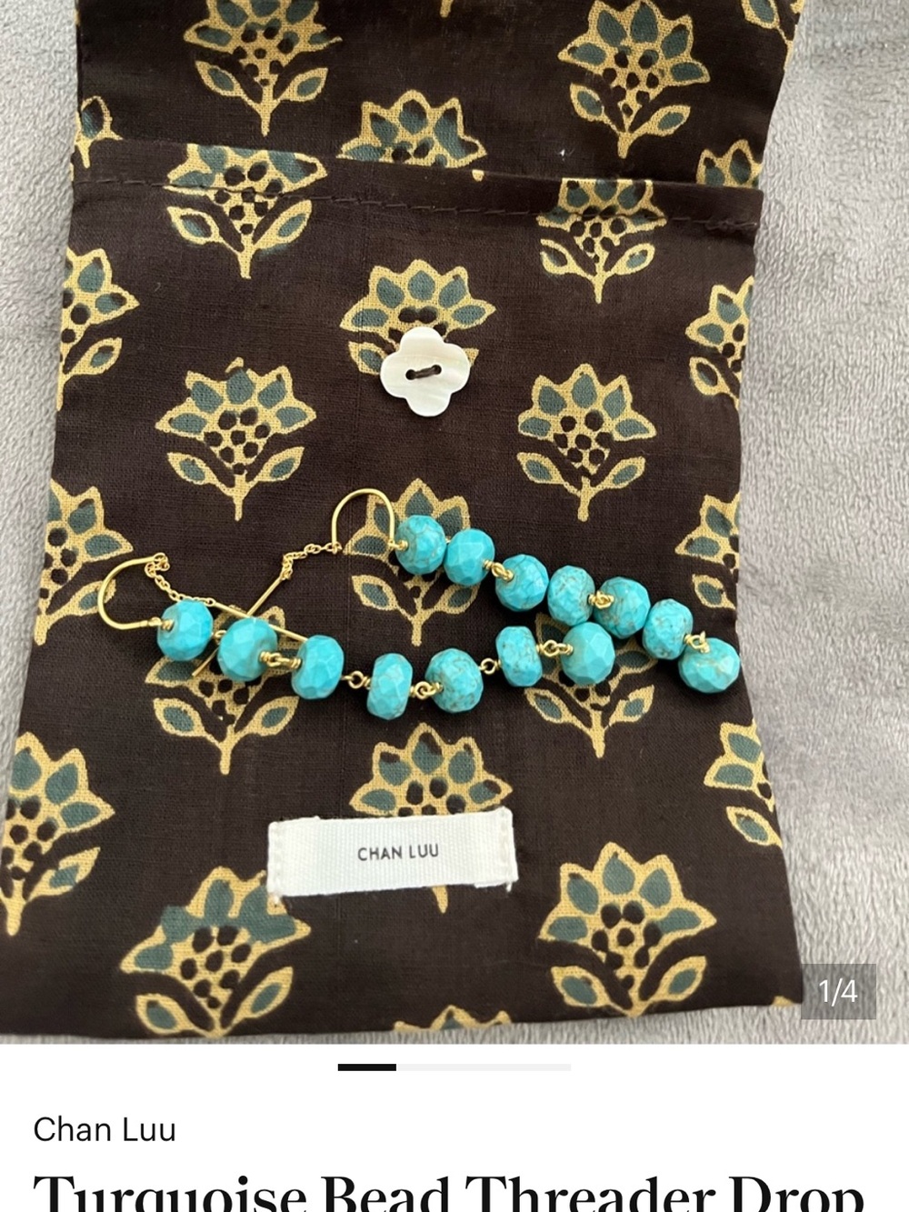 Chan Luu  pouch ( earrings not included)